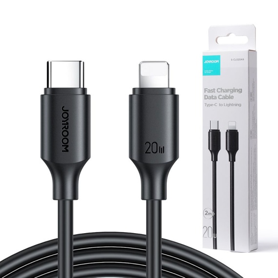 Joyroom S-CL020A9 - Cablu Date si Incarcare, Type-C la Lightning, PD20W, QC3.0, 2m, Negru