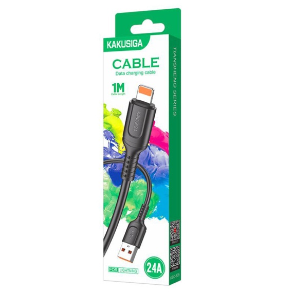 Kaku KSC-805 - Cablu Date si Incarcare, USB la Lightning, 18W, 2.4A, 1m, Negru