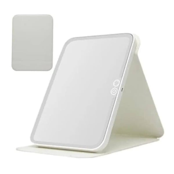 Oglinda Makeup 27CM , LED 7300K, Acumulator 2000mAh, Husa inclusa, Alb