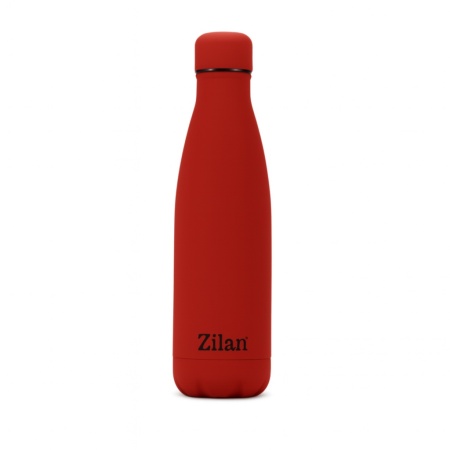 Sticla termos ZILAN, 500ml, inox SUS304, mentine 24h rece / 18h cald, ZLN0823, rosu