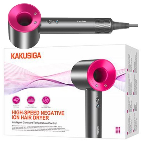 Uscator par KAKUSIGA KSC-1492, 1400W, filtru detasabil, 3 viteze, cablu 1.8m, BLISTER, GRAY