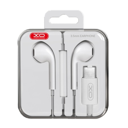 XO EP79 – Casti cu fir In Ear Lightning 1.2m, PopUp, alb