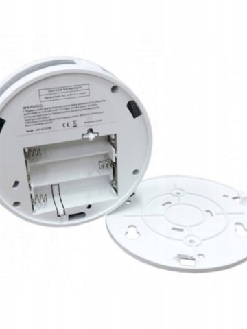 Detector de Fum/Monoxid de carbon Pexor Wireless, Afisaj digital, 10x10x4 cm, Alb - Img 2