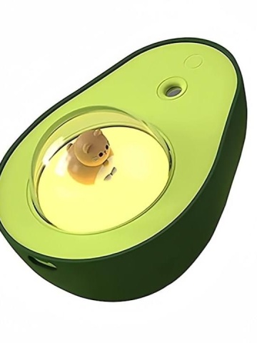 Difuzor Smartix Avocado mini 210ML, Purificator, Aromaterapie, Umidificator Reincarcabil cu atmosfera Luminoasa, Pentru Cadou, Verde - Img 1