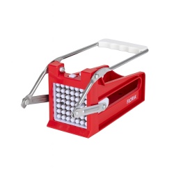 Feliator cartofi pai FLORIA, 22x9x10cm, plastic, 2 lame inox, ZLN2621, rosu - Img 1