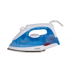 Fier de calcat 1600W Floria ZLN9686, talpa inox, capacitate 180ml, temperatura reglabila, alb/albastru - Img 3