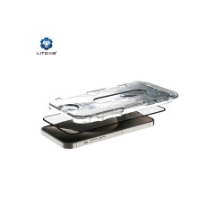 Folie protectie ecran Magic Clear LITO pentru APPLE iPhone 15, Glass Box, D+ Tools, Black - Img 2
