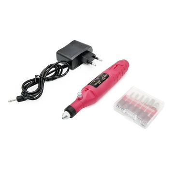 Freza electrica manichiura, 15W, 10000 rpm, Roz - Img 6