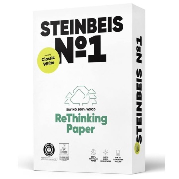 Hartie Copiator A4 Steinbeis No.1, 80G Reciclata - Top 500 Coli - Img 2