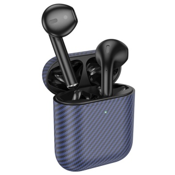 Hoco EW41 Plus - Casti Wireless, Ear Buds, Bluetooth 5.3, In-Ear, 200h Stand-By Carbon Design, 350mAh, Albastru - Img 4