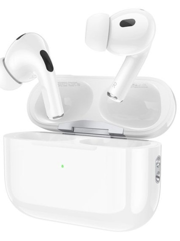 Hoco EW77 - Casti Wireless, Ear Buds, Bluetooth 5.4, 150h, Baterie 300mAh, Alb - Img 1