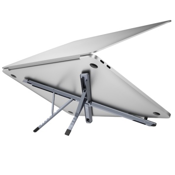 Hoco HD9 - Suport Birou, Stand, Light, Folding, Metal-Gri - Img 3