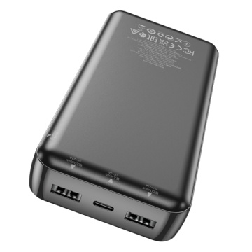 Hoco J100A - Baterie externa 20000mAh, 2xUSB-A, , Negru - Img 3