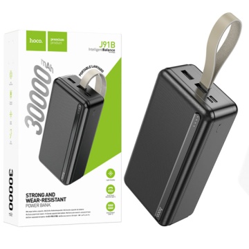 Hoco J91B - Baterie externa 30000mAh, 2xUSB-A, , Negru - Img 1