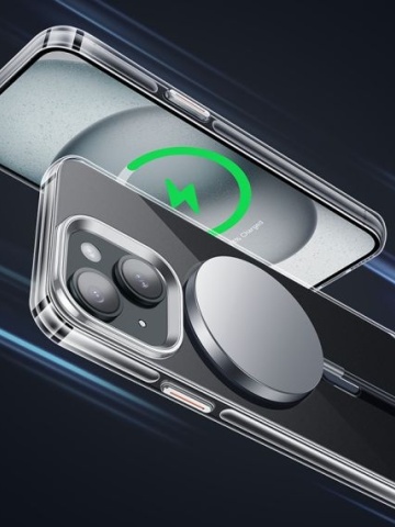 Husa Hoco AS3 - iPhone 15 - MagSafe, Antidrop, Gri - Img 3