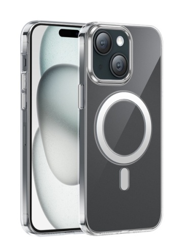 Husa Hoco AS4 - iPhone 15 Plus, MagSafe, Antidrop, Transparenta - Img 3