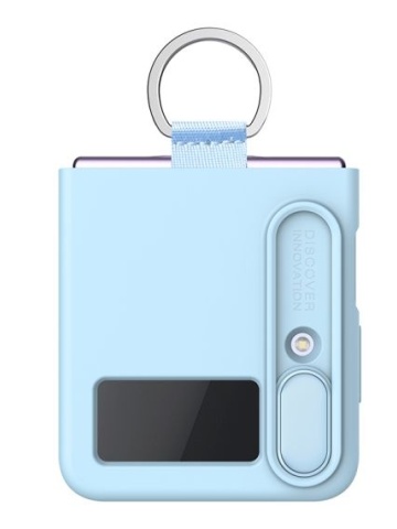 Husa Nillkin, SA Galaxy Z Flip 4, CamShield Silky, TPU, Albastru - Img 3