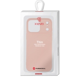 Husa X-Level pentru APPLE iPhone 17 Pro Max – Thin Series, SoftTouch, TPU – roz - Img 1