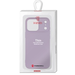 Husa X-Level pentru APPLE iPhone 17 Pro Max – Thin Series, SoftTouch, TPU – lila - Img 1
