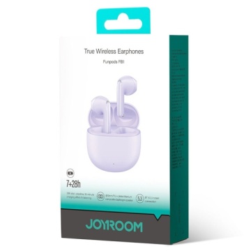Joyroom JR-FB1 - Casti Wireless, Ear Buds, Bluetooth 5.3, StandBy, 400mAh, Husa Silicon, Violet - Img 2