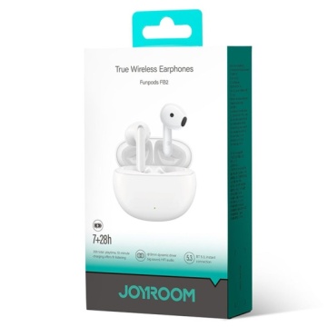 Joyroom JR-FB2 - Casti Wireless, Ear Buds, Bluetooth 5.3, StandBy, 400mAh, Husa Silicon, Alb - Img 2