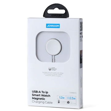 Joyroom S-IW001S - Incarcator Wireless, iWatch, Magnet, 2.5W, 3A, Qi Charging, Alb - Img 1