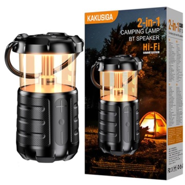 Kaku KSC-1117 - Boxa Portabila, Wireless BT 5.3, Camping, LED tip felinar, 15W, 3600mAh, Negru - Img 1