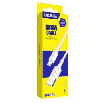 Kaku KSC-419 - Cablu Date si Incarcare, USB la MicroUSB, 18W, 2.4A, 1m, Alb - Img 1