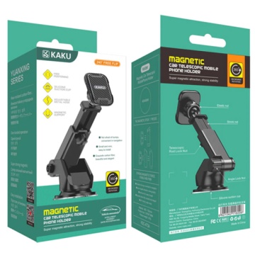 Kaku KSC-473A - Suport Auto, cu cleme laterale, montaj Bord, MultiAngle, brat ajustabil, Negru - Img 1
