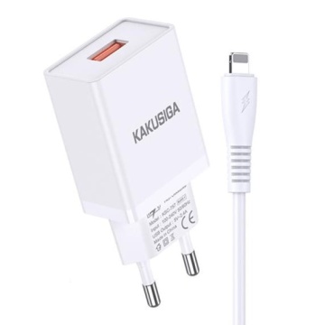 Kaku KSC-781 - Incarcator Retea + Cablu USB-C, 18W, 2.4A, 1xUSB-A-A, QC 3.0, Alb - Img 2