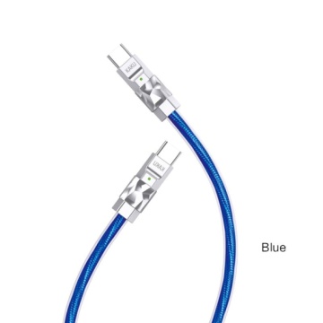 Kaku KSC-956 - Cablu Date si Incarcare, Type-C la Lightning, PD27W, QC3.0, 1m, Albastru - Img 3