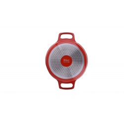 Oala Retro 28 cm, 6.3L, Zilan ZLN0903, 5 straturi, interior ceramic PFAS Free, capac sticla, compatibila inductie si cuptor - Img 4