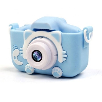 OEM KidsCam 2.0 - Camera Foto/Video copii 2 inch, HD dual lens, silicon albastru, - Img 4