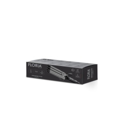 Ondulator par Floria ZLN9419, 3 cilindri ceramici 25mm, 98W, 200°C, negru - Img 3