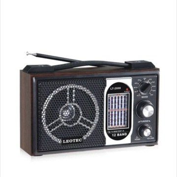 Radio portabil, Model retro, Leotec LT-2008-LW, 11 benzi, Antena satelor, Maro - Img 1