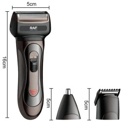 Raf R4018 – Set multifunctional 3 in 1 Tuns, Ras si Trimmer Nas/Urechi, reincarcabil - Img 6