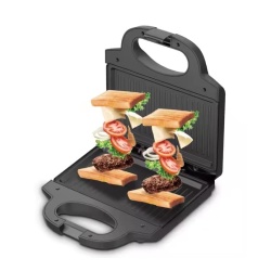 Raf R547T – Sandwich Maker si Grill 2 in 1, 850W, placi antiaderente, 23x23x26 cm, negru - Img 3