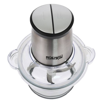 Tocator mini Choper, 4 lame din otel inoxidabil de inalta calitate, 400W, 1.5L, recipient din Inox, Negru/Inox - Img 3