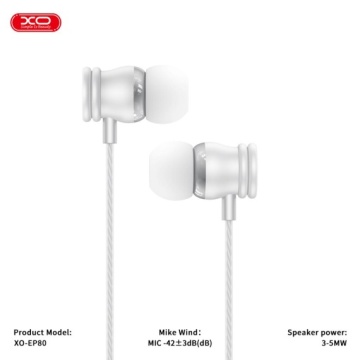 XO EP80 - Casti cu Fir, In Ear, Type-C, 1.2m cablu, Digital, Alb - Img 4