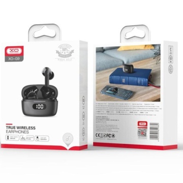 XO G9 - Casti Wireless, Ear Buds, Bluetooth 5.1, 180h StandBy, 380mAh, Dual Mic, Chime, Negru - Img 1