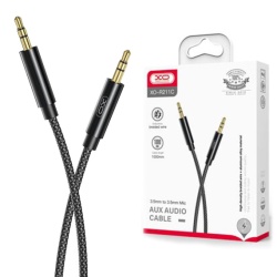 XO NB-R211C - Cablu Audio, Jack 3.5mm (M) - la Jack 3.5mm (M) - 1m, Negru - Img 2