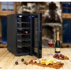 Zilan ZLN4681 – Frigider pentru vinuri 33L, 12 sticle, iluminare interioara, 50W, negru - Img 6