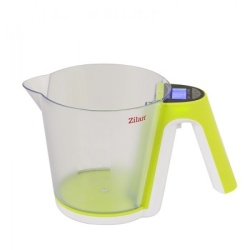 Cantar de bucatarie Floria ZLN7788, digital cu cana 2kg, galben - Img 2