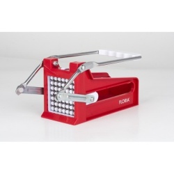 Feliator cartofi pai FLORIA, 22x9x10cm, plastic, 2 lame inox, ZLN2621, rosu - Img 3