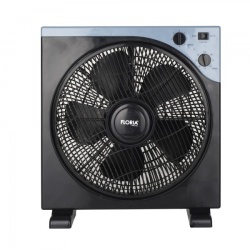 Floria ZLN2355 – Ventilator patrat 30 cm, 40W, 3 trepte viteza, timer, unghi reglabil, negru - Img 1