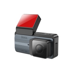 Hoco DV12 - Camera auto 2K LCD IPS, GPS, + Cameră Spate 6m, Silvery Gray - Img 2
