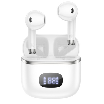 Hoco EQ1 - Casti Wireless, Ear Buds, Bluetooth 5.3, 180h StandBy, 400mAh, Display LED, MusicGuide, Alb - Img 5