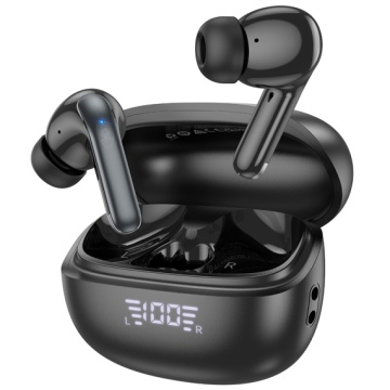 Hoco EQ5 - Casti Wireless, Ear Buds, Bluetooth 5.3, 180h StandBy, 300mAh, ENC Noise, Negru - Img 1