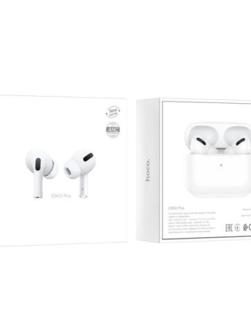 Hoco EW04 Plus - Casti Wireless, Ear Buds, Bluetooth 5.1, 150h StandBy, 300mAh, Alb - Img 1