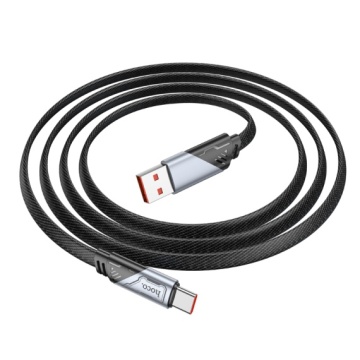 Hoco U119 - Cablu Date si Incarcare, Type-C, PD60W, QC3.0, Flat, 1.2m, Negru - Img 4